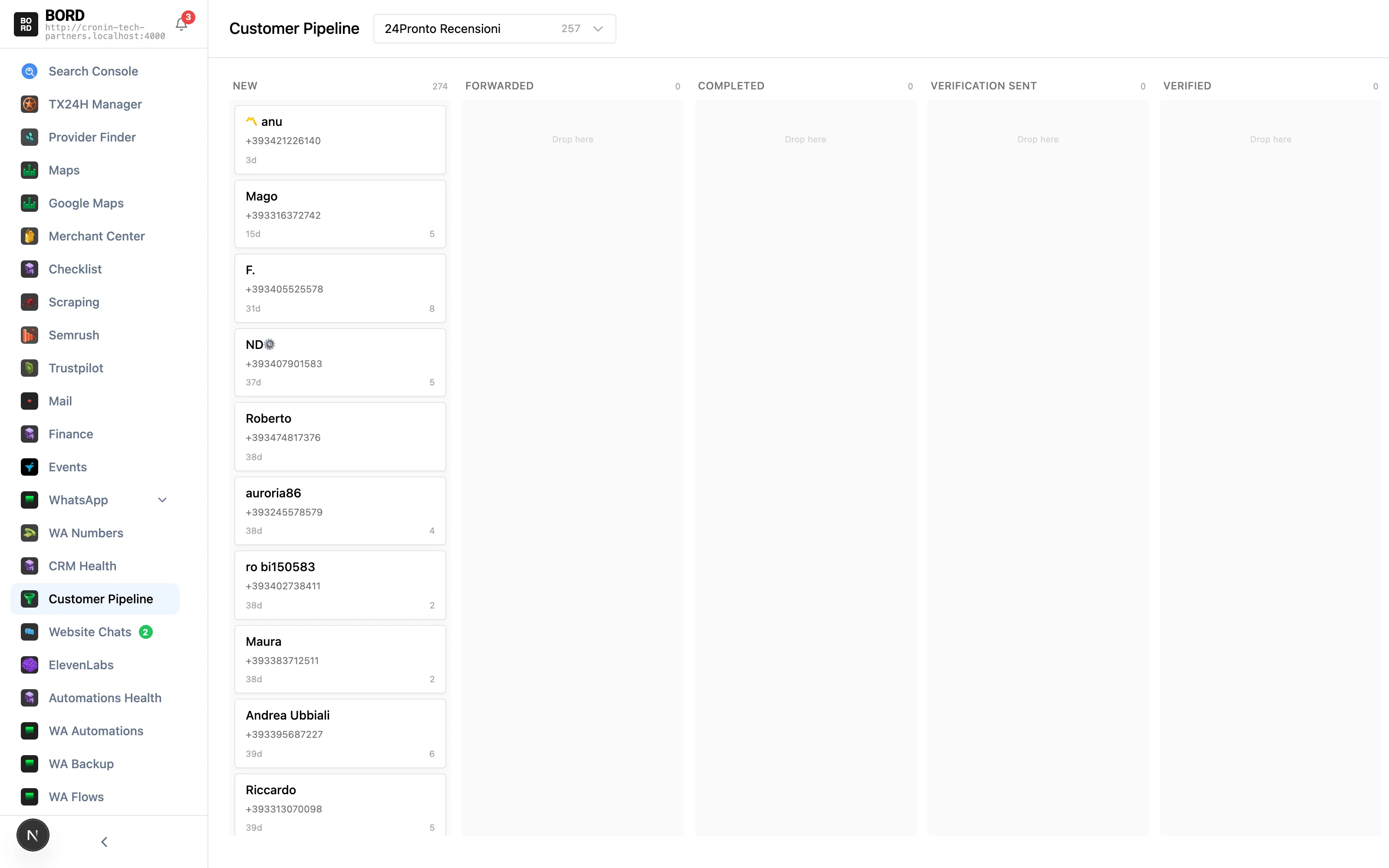 272 leads waiting right now