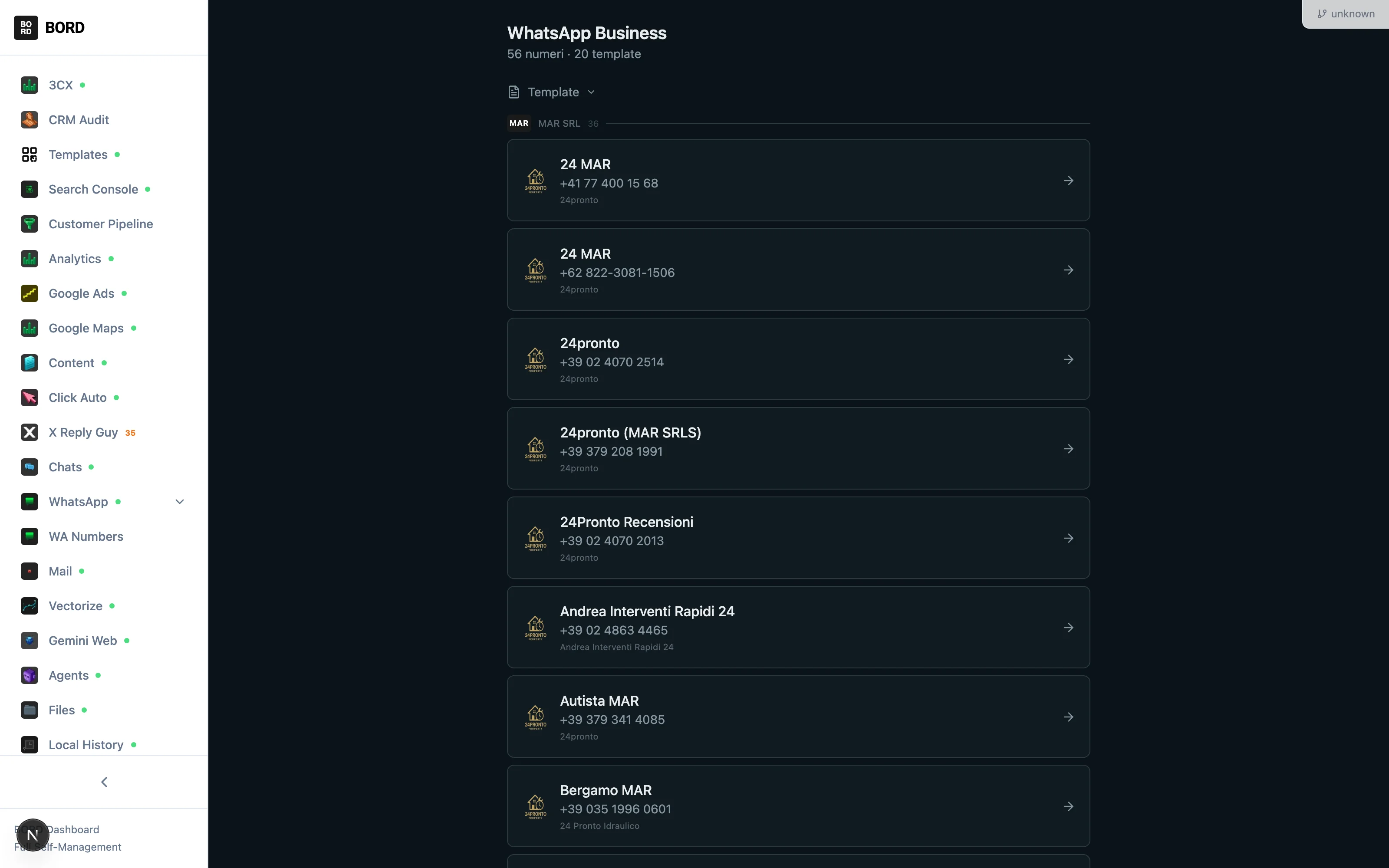 56 WhatsApp Business numbers live